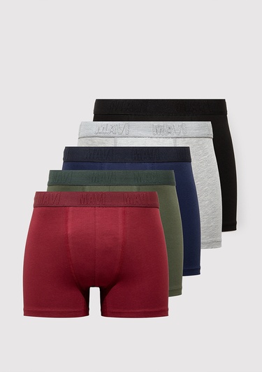  Mavi 5li Siyah Basic Boxer 0912280-900