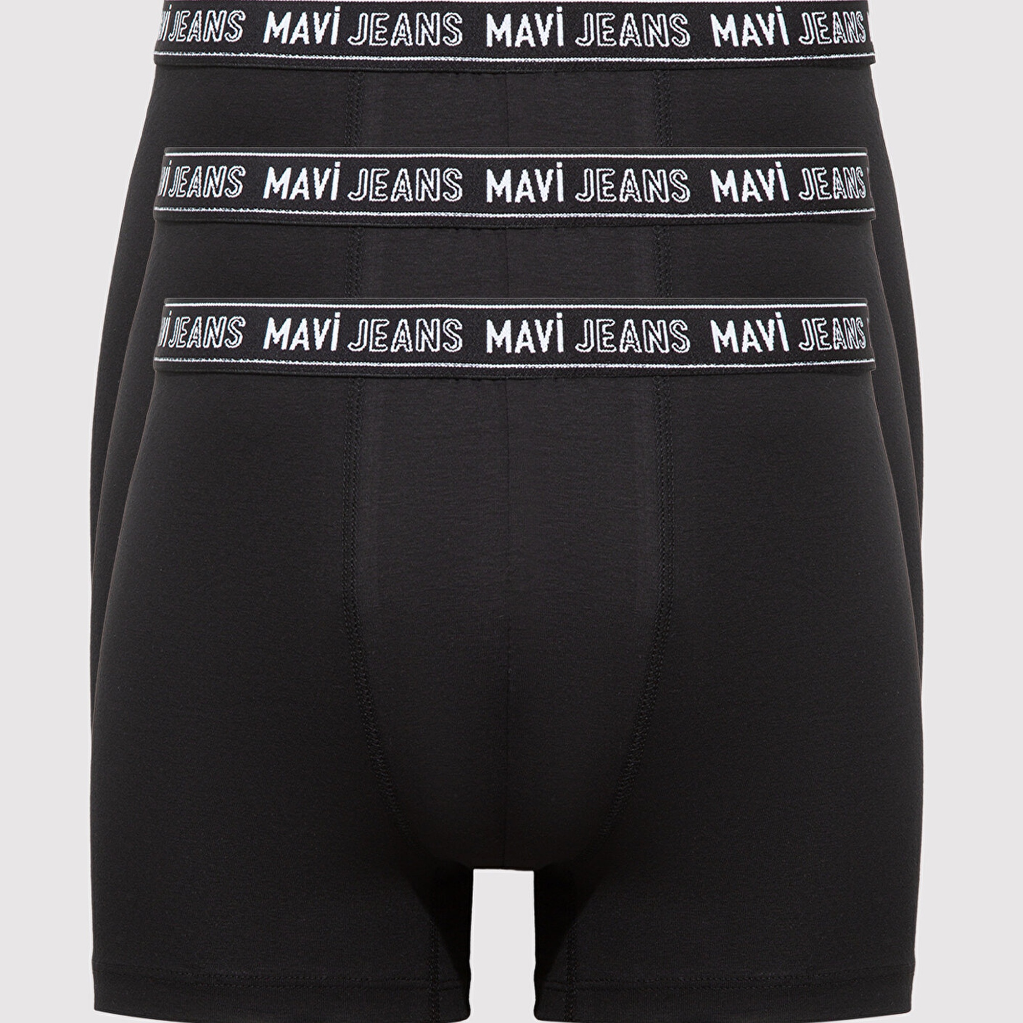 Mavi 7li Siyah Basic Boxer 0912288-900