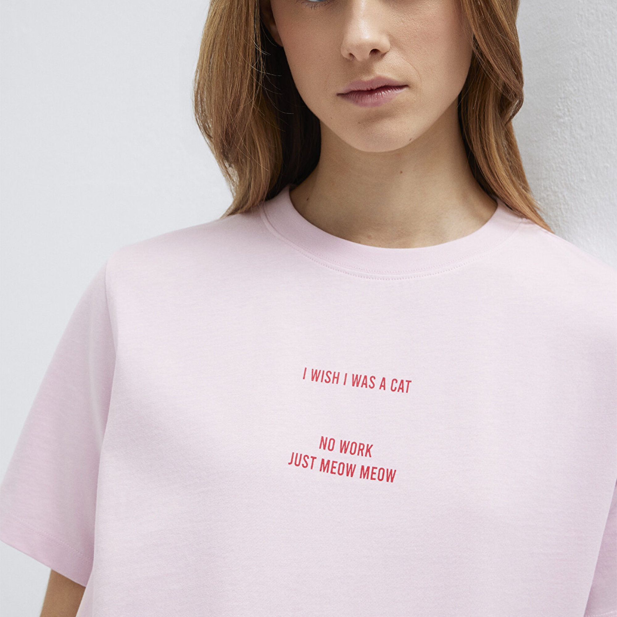 Mavi Baskılı Pembe Tişört Regular Fit / Normal Kesim 1614011-86953