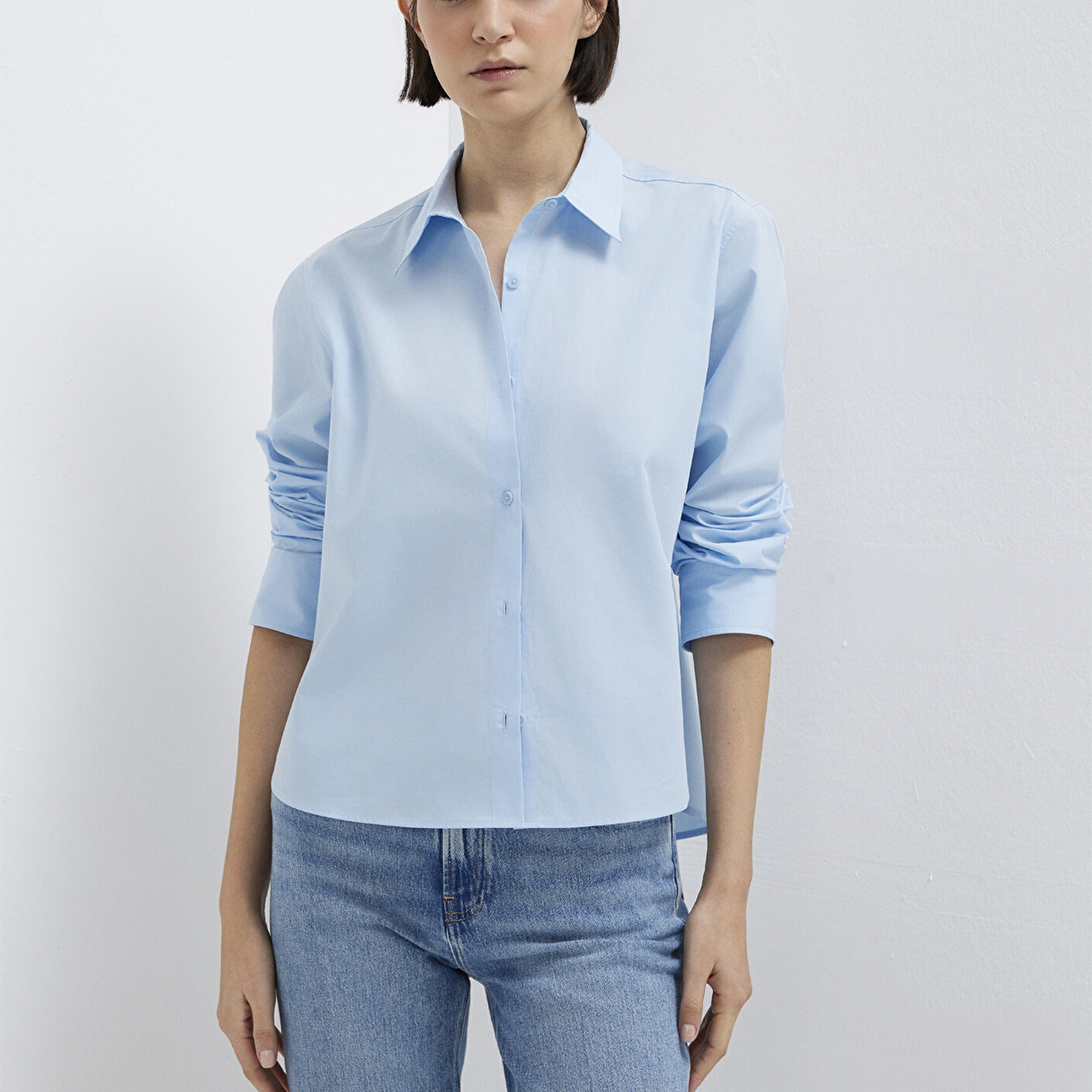 Mavi Mavi Gömlek Loose Fit / Bol Rahat Kesim 1211433-90160