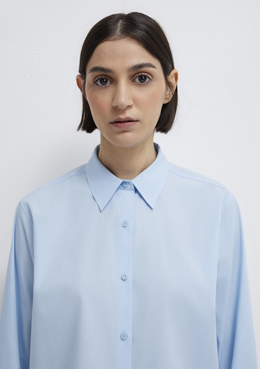  Mavi Mavi Gömlek Loose Fit / Bol Rahat Kesim 1211433-90160