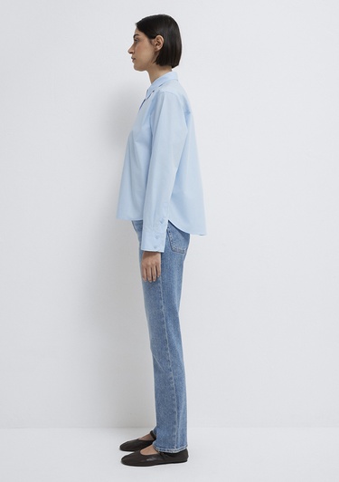  Mavi Mavi Gömlek Loose Fit / Bol Rahat Kesim 1211433-90160