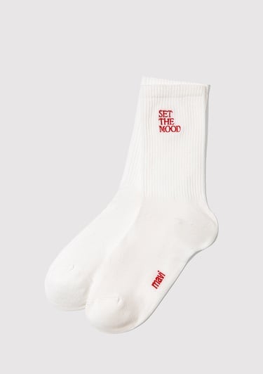  Mavi Beyaz Soket Çorap 1913920-620