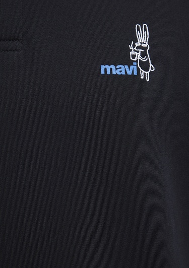  Mavi Yarı Fermuarlı Siyah Sweatshirt 0S10544-900