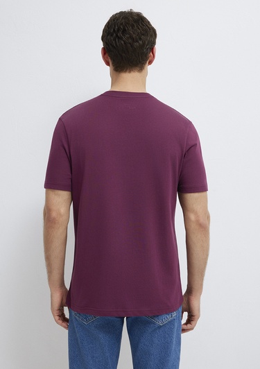  Mavi İstanbul Baskılı Mor Tişört Regular Fit / Normal Kesim 0612274-70670