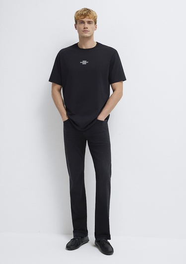  Mavi Mavi Black Siyah Tişört Loose Fit / Bol Rahat Kesim 0613132-900