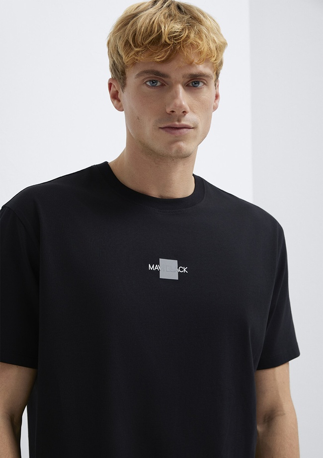  Mavi Mavi Black Siyah Tişört Loose Fit / Bol Rahat Kesim 0613132-900