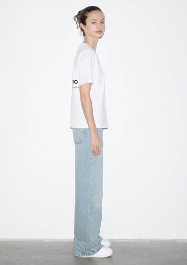  Mavi Beyaz Tişört Regular Fit / Normal Kesim 1613771-620