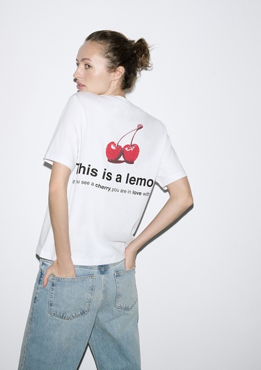  Mavi Beyaz Tişört Regular Fit / Normal Kesim 1613771-620