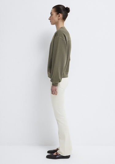  Mavi Bisiklet Yaka Haki Sweatshirt 1S10475-80769