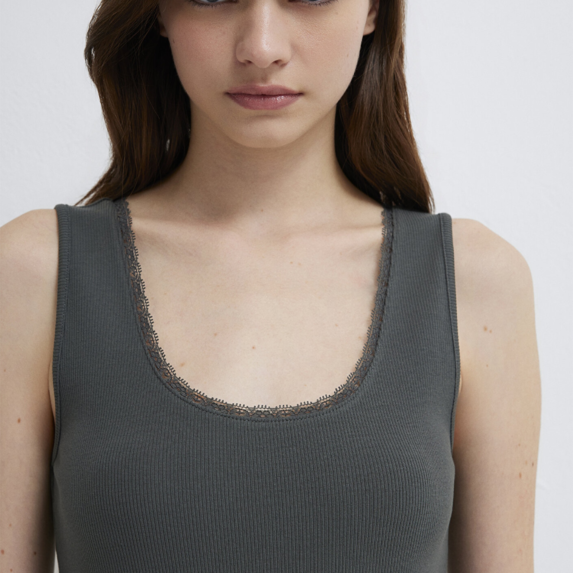 Mavi Gri Atlet Fitted / Vücuda Oturan Kesim 1613755-70088