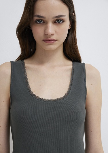  Mavi Gri Atlet Fitted / Vücuda Oturan Kesim 1613755-70088