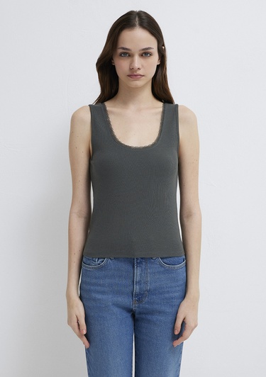  Mavi Gri Atlet Fitted / Vücuda Oturan Kesim 1613755-70088