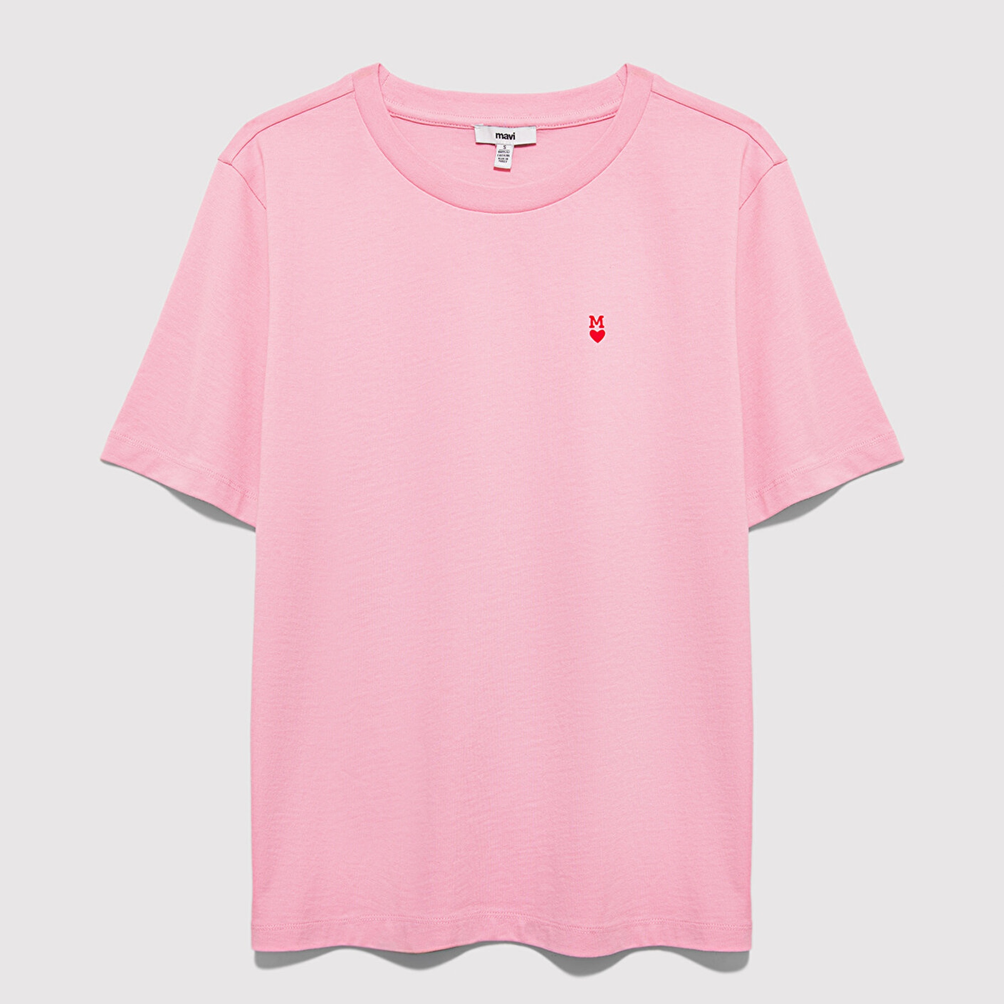 Mavi Pembe Tişört Regular Fit / Normal Kesim 1613752-86959