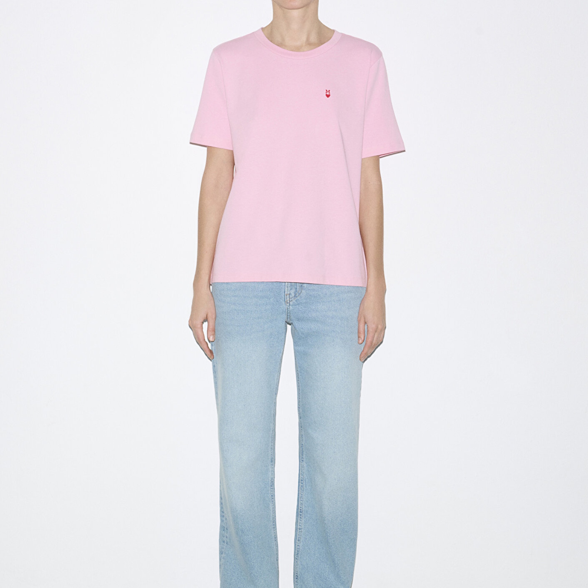 Mavi Pembe Tişört Regular Fit / Normal Kesim 1613752-86959