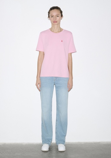  Mavi Pembe Tişört Regular Fit / Normal Kesim 1613752-86959