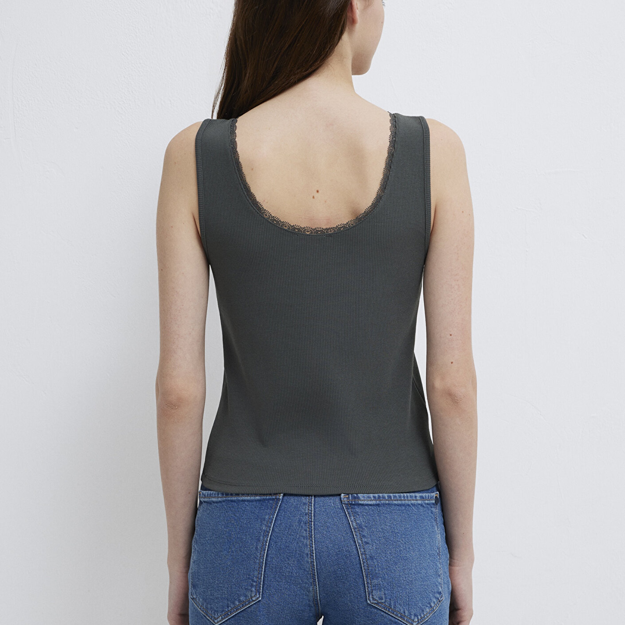 Mavi Gri Atlet Fitted / Vücuda Oturan Kesim 1613755-70088