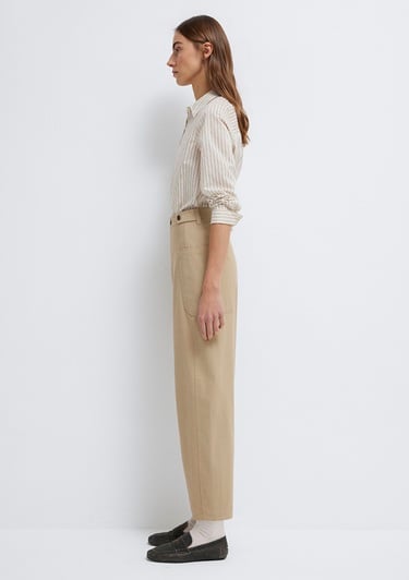  Mavi Bej Kumaş Pantolon 1011150-90378