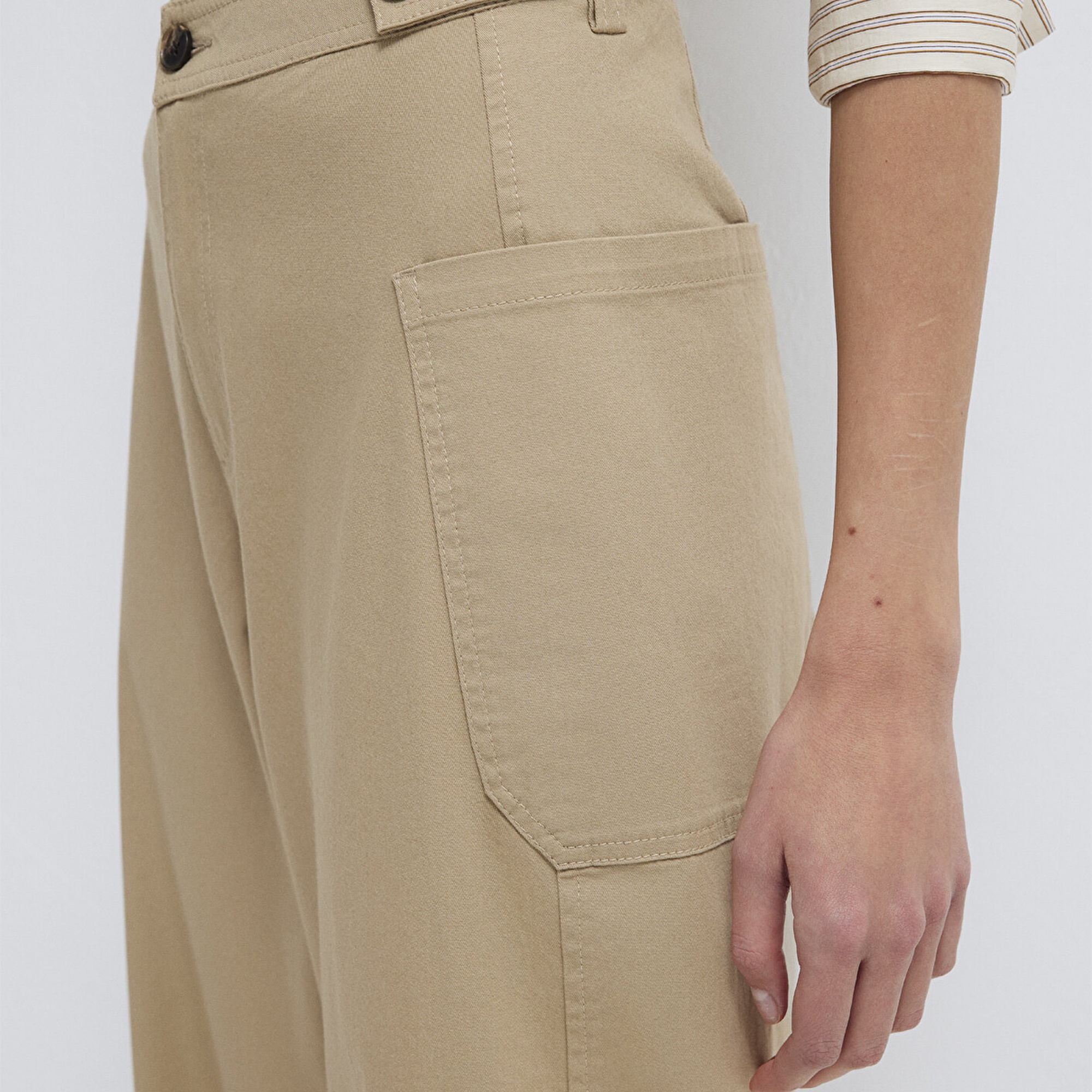 Mavi Bej Kumaş Pantolon 1011150-90378