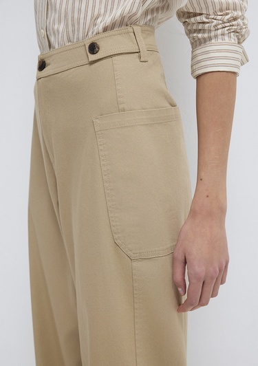  Mavi Bej Kumaş Pantolon 1011150-90378