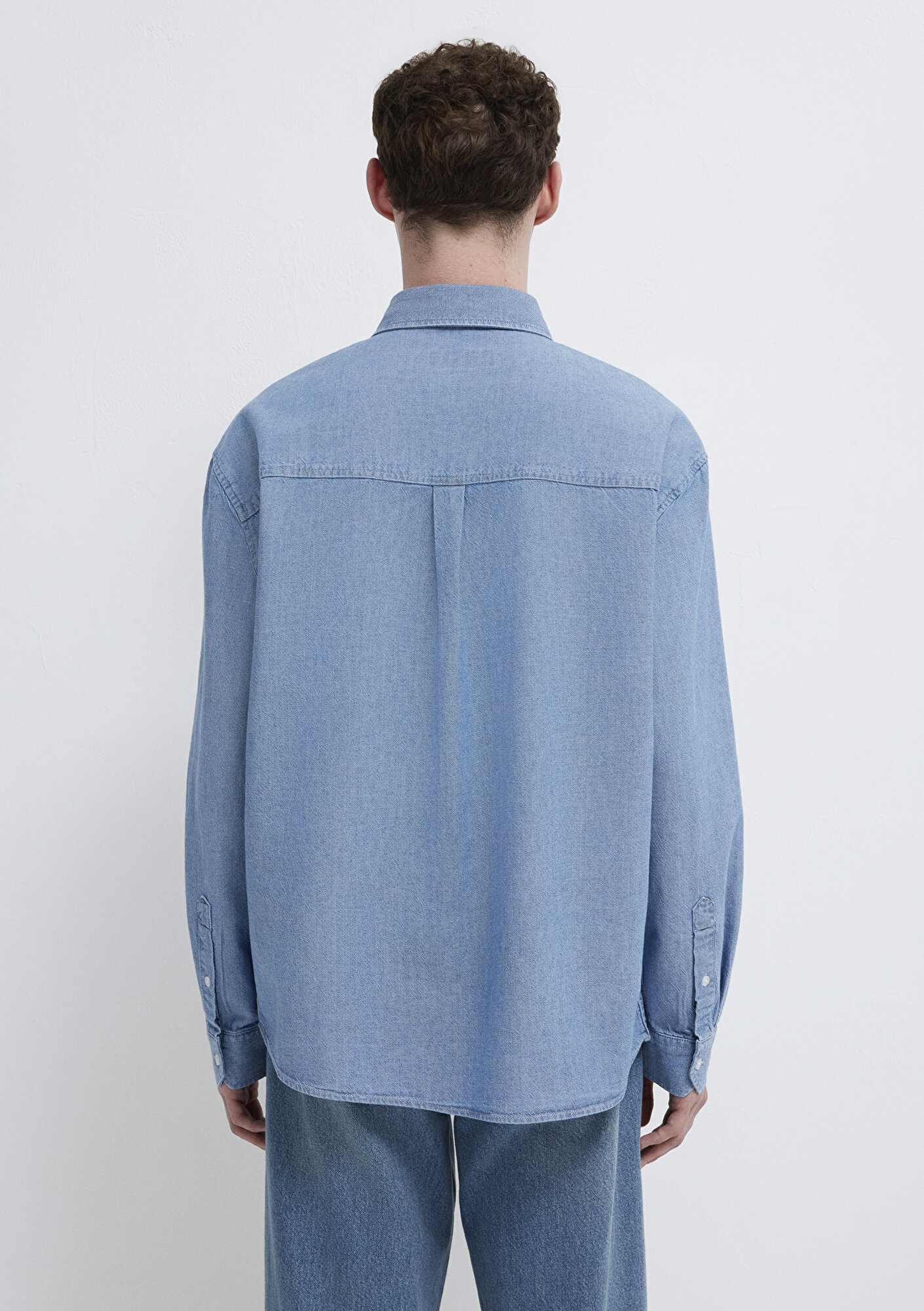  Mavi Mavi Gömlek Loose Fit / Bol Rahat Kesim 0211885-18790