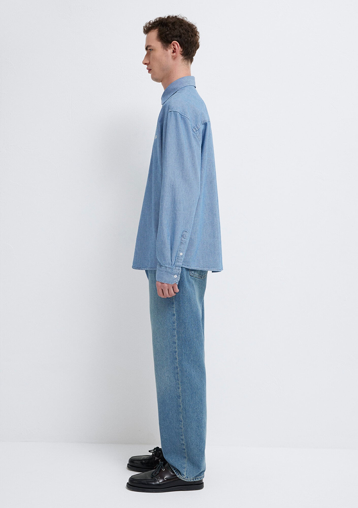 Mavi Mavi Gömlek Loose Fit / Bol Rahat Kesim 0211885-18790