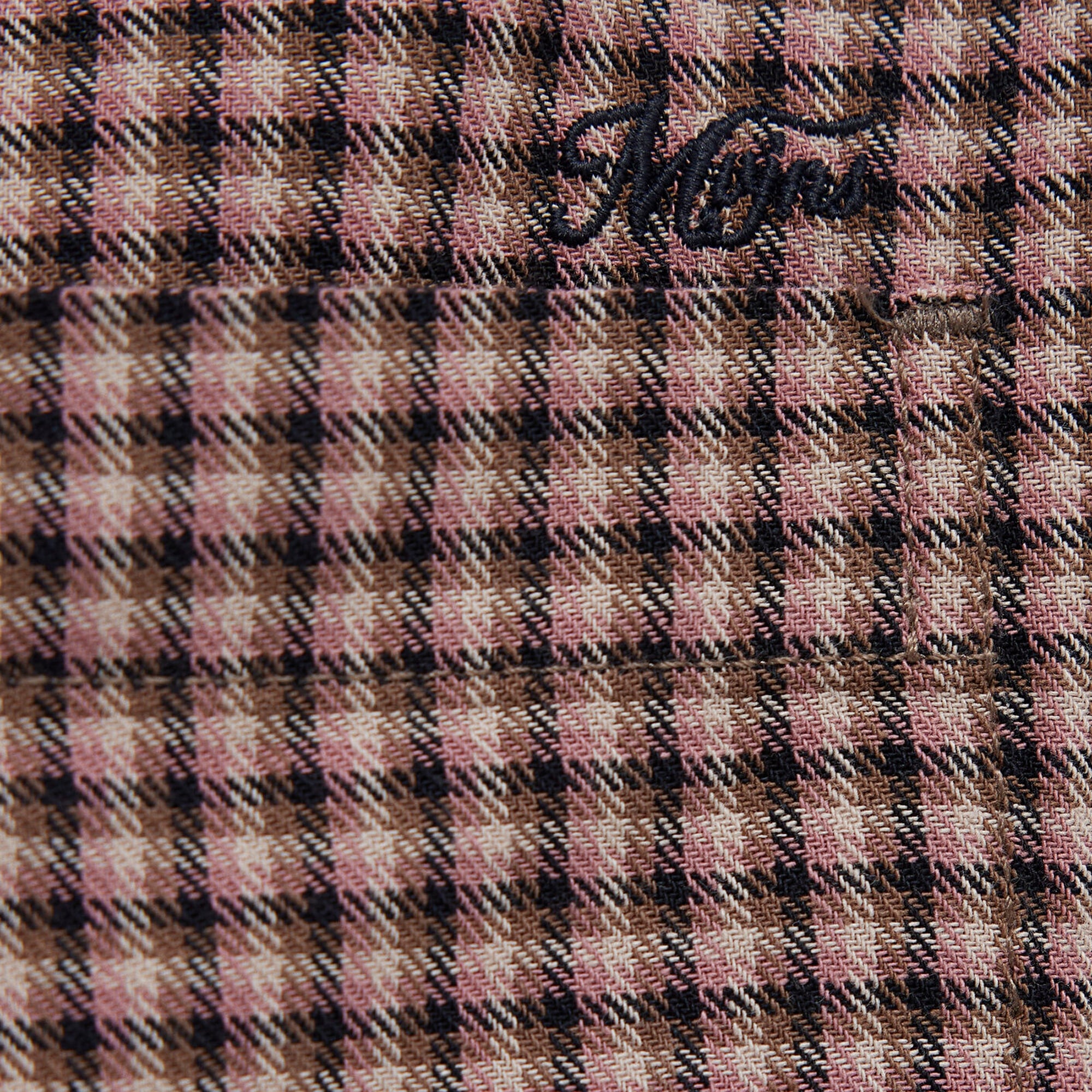 Mavi Bordo Ekose Gömlek Loose Fit / Bol Rahat Kesim 0211887-91419