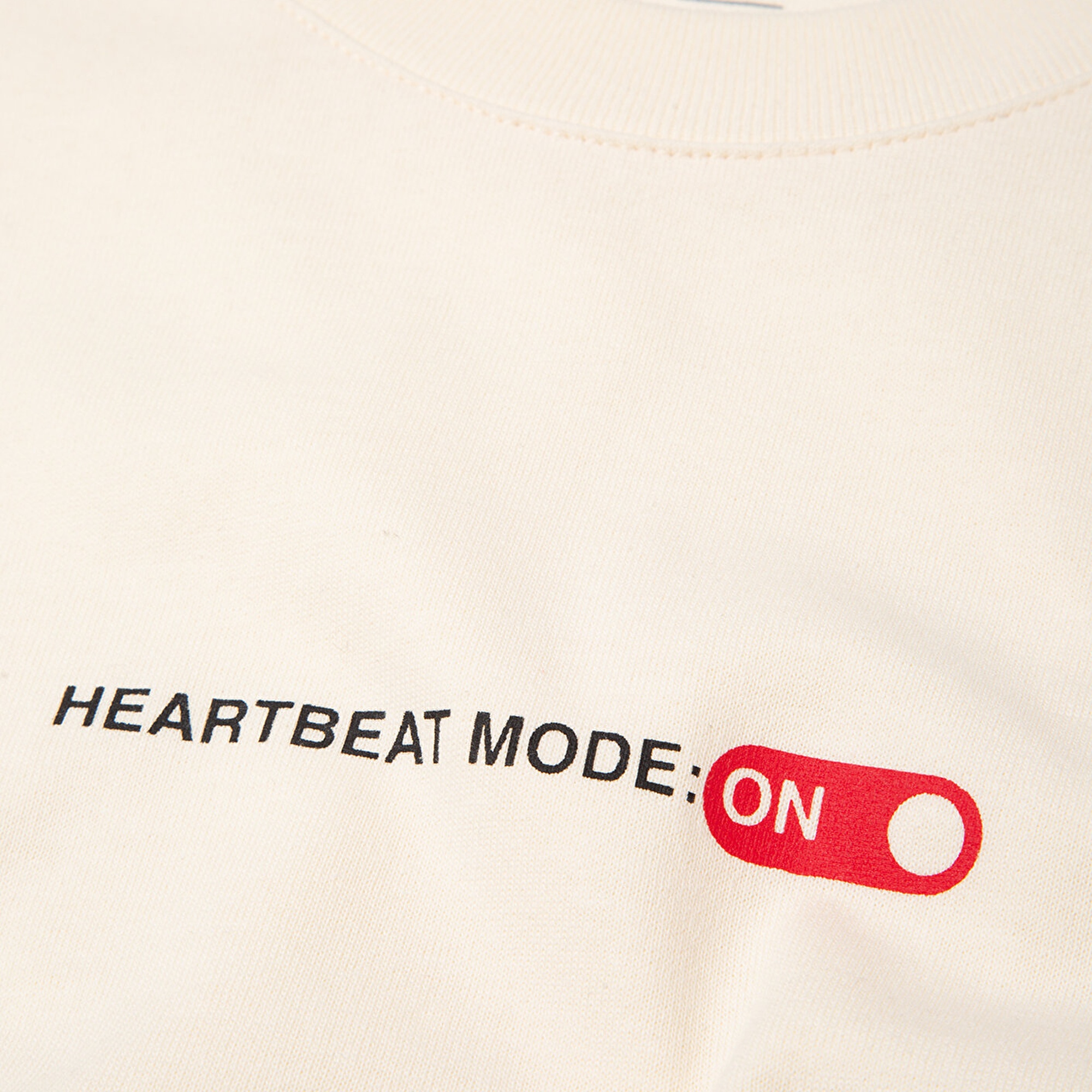 Mavi Baskılı Beyaz Tişört Oversize / Geniş Kesim 0613254-83043