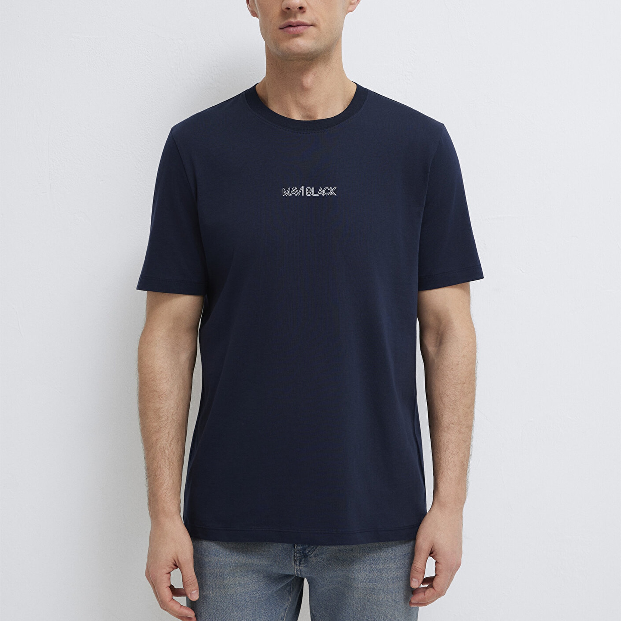 Mavi Mavi Black Lacivert Tişört Regular Fit / Normal Kesim 0613135-86623