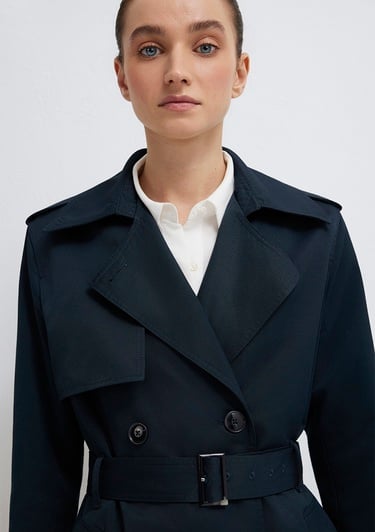  Mavi Lacivert Trençkot 1110501-90372