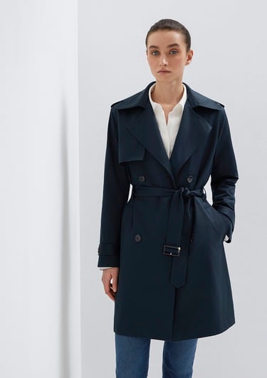  Mavi Lacivert Trençkot 1110501-90372