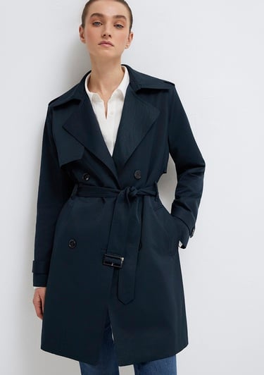 Mavi Lacivert Trençkot 1110501-90372