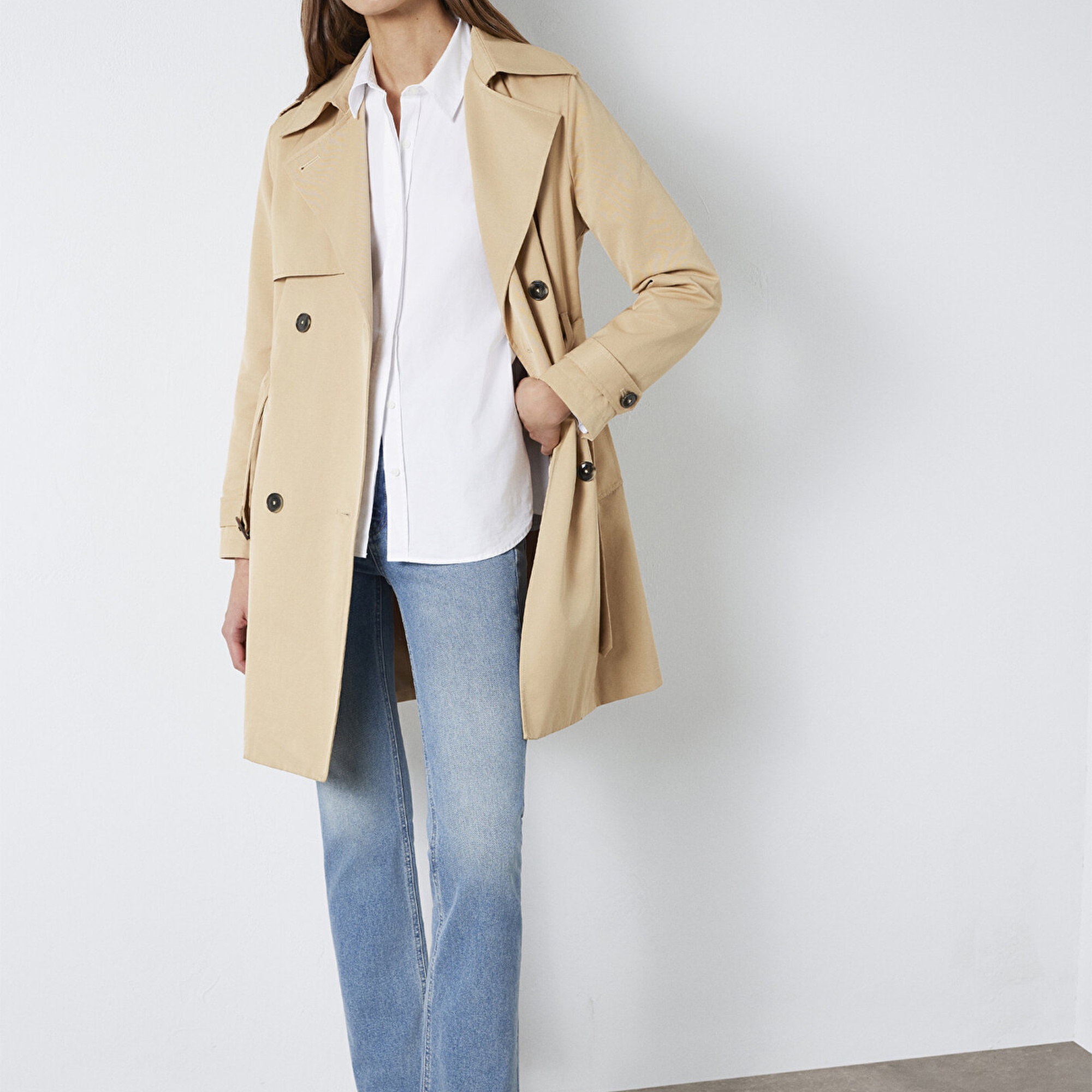 Mavi Bej Trençkot 1110501-82323