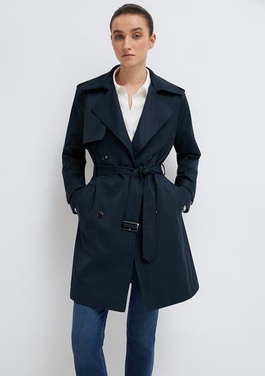  Mavi Lacivert Trençkot 1110501-90372