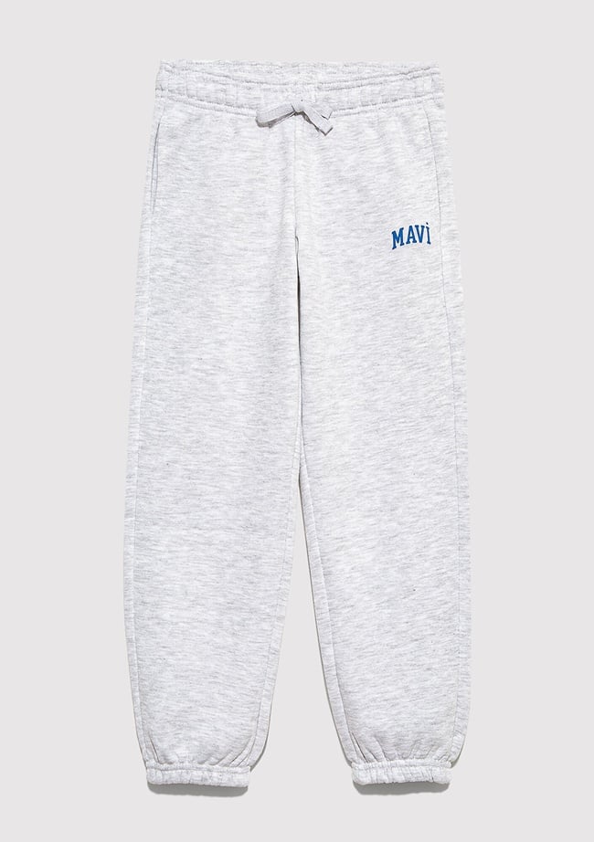  Mavi Mavi Logo Baskılı Gri Eşofman Altı 6010028-88467