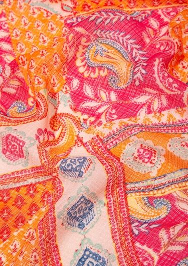  Mavi Kırmızı Şal 1913854-70480