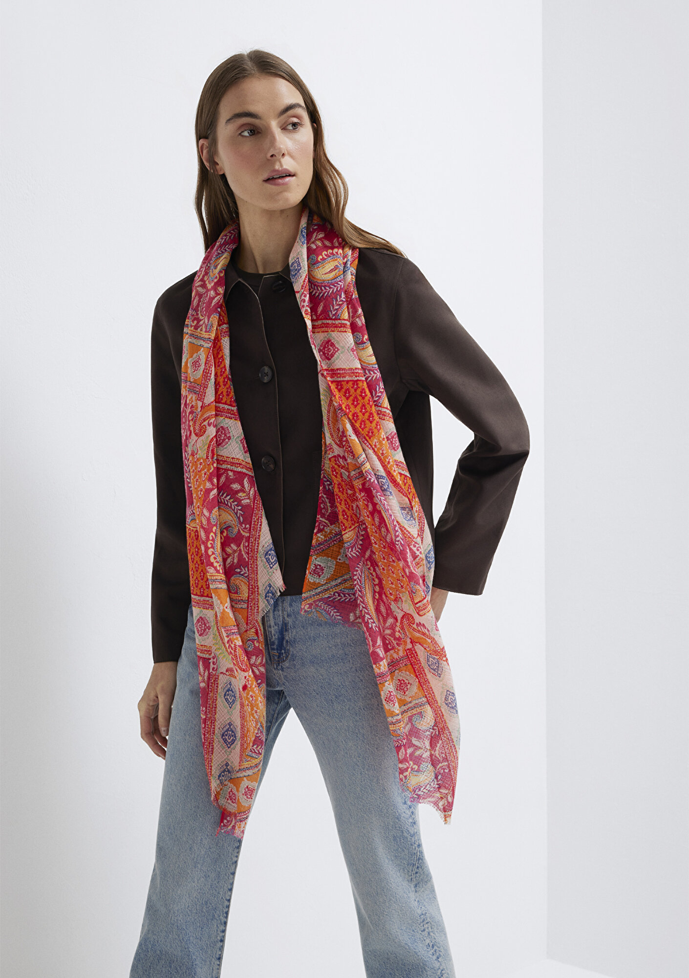  Mavi Kırmızı Şal 1913854-70480