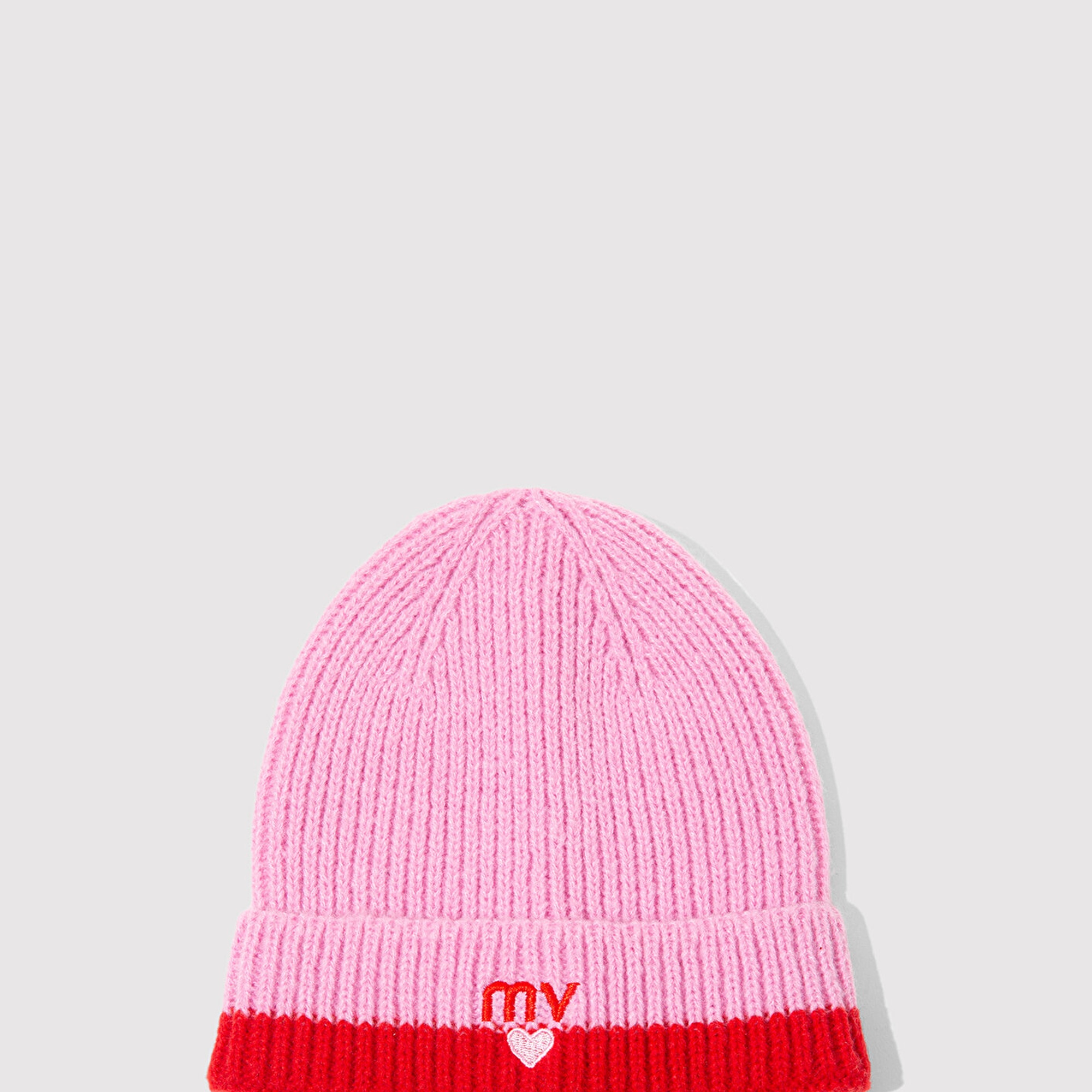 Mavi Mv İşlemeli Pembe Bere 1913835-32445