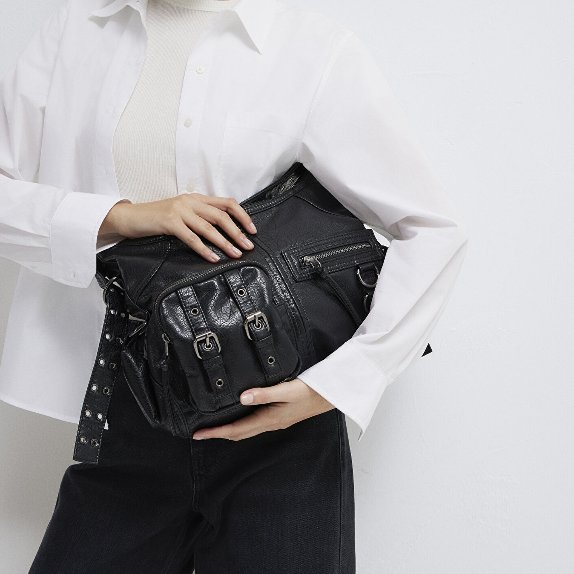 Mavi Siyah Omuz Çantası 1913730-900