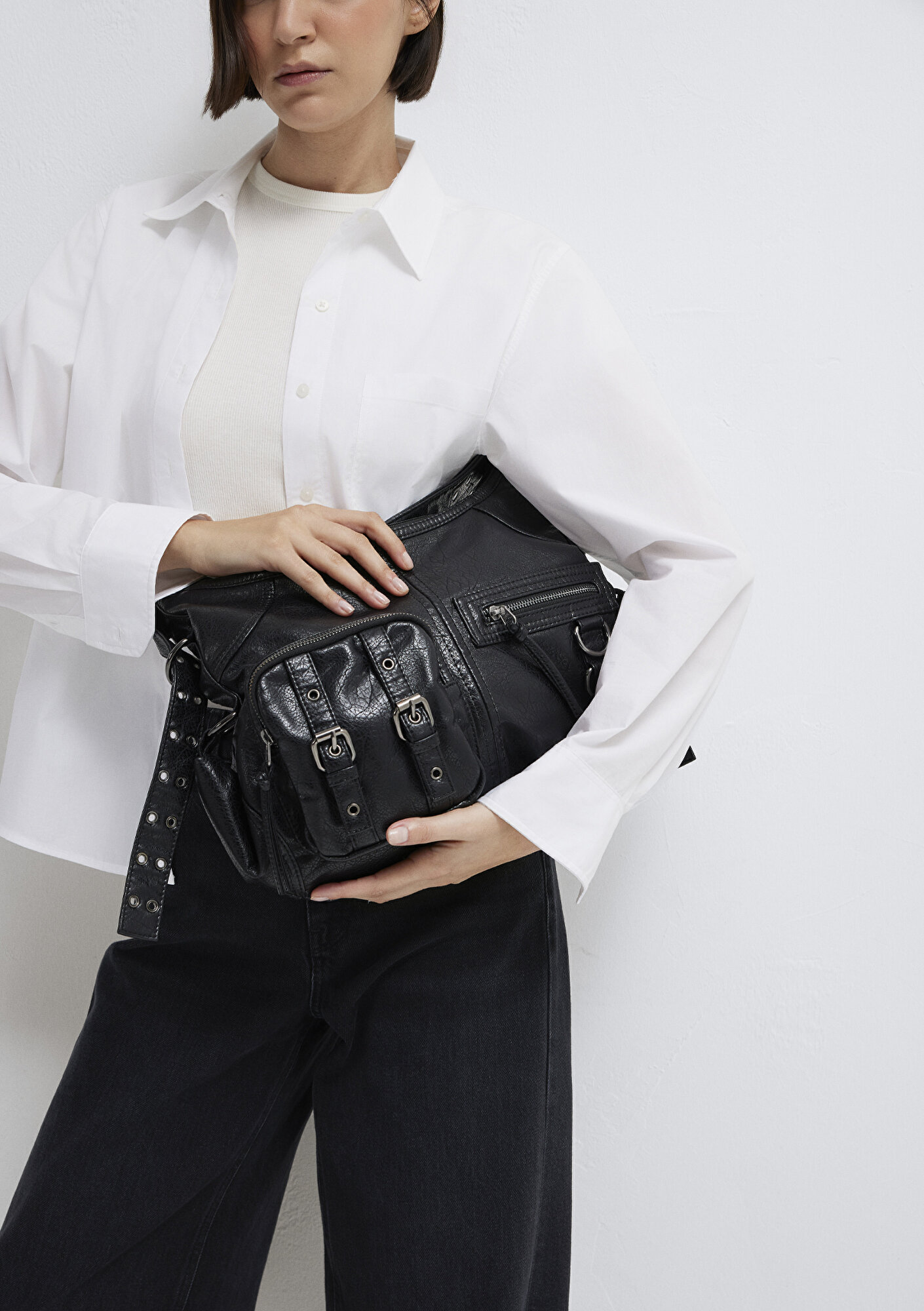  Mavi Siyah Omuz Çantası 1913730-900