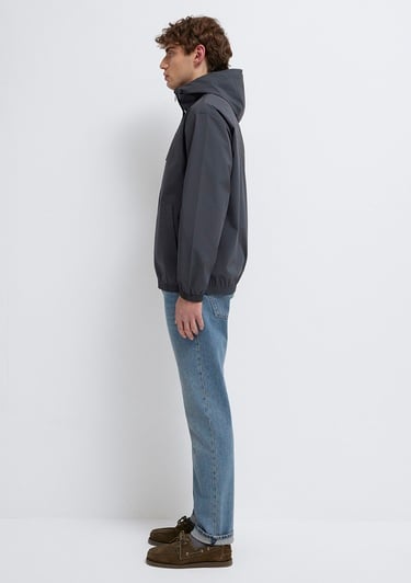  Mavi MVJNS Baskılı Antrasit Ceket Oversize / Geniş Kesim 0110755-89939