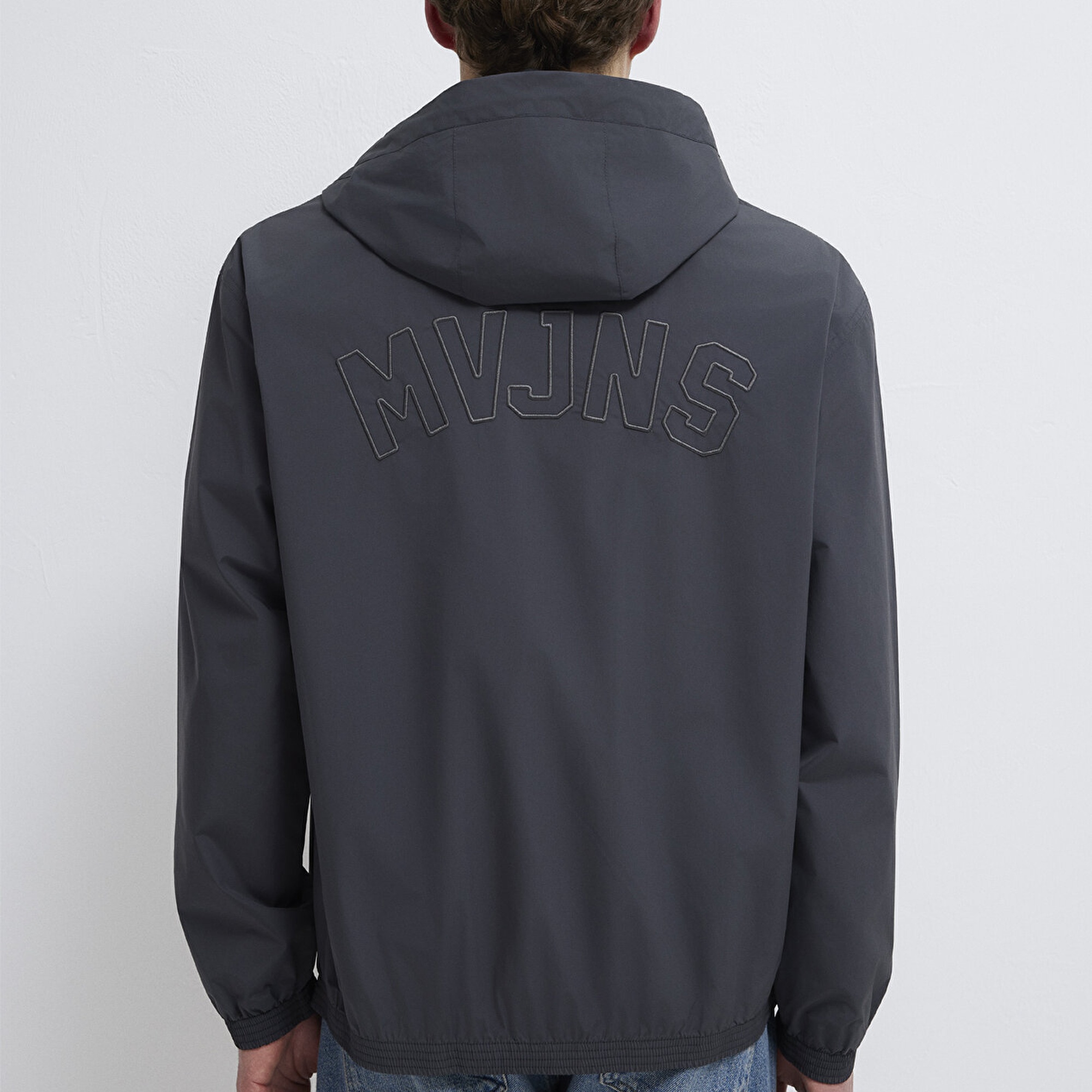 Mavi MVJNS Baskılı Antrasit Ceket Oversize / Geniş Kesim 0110755-89939