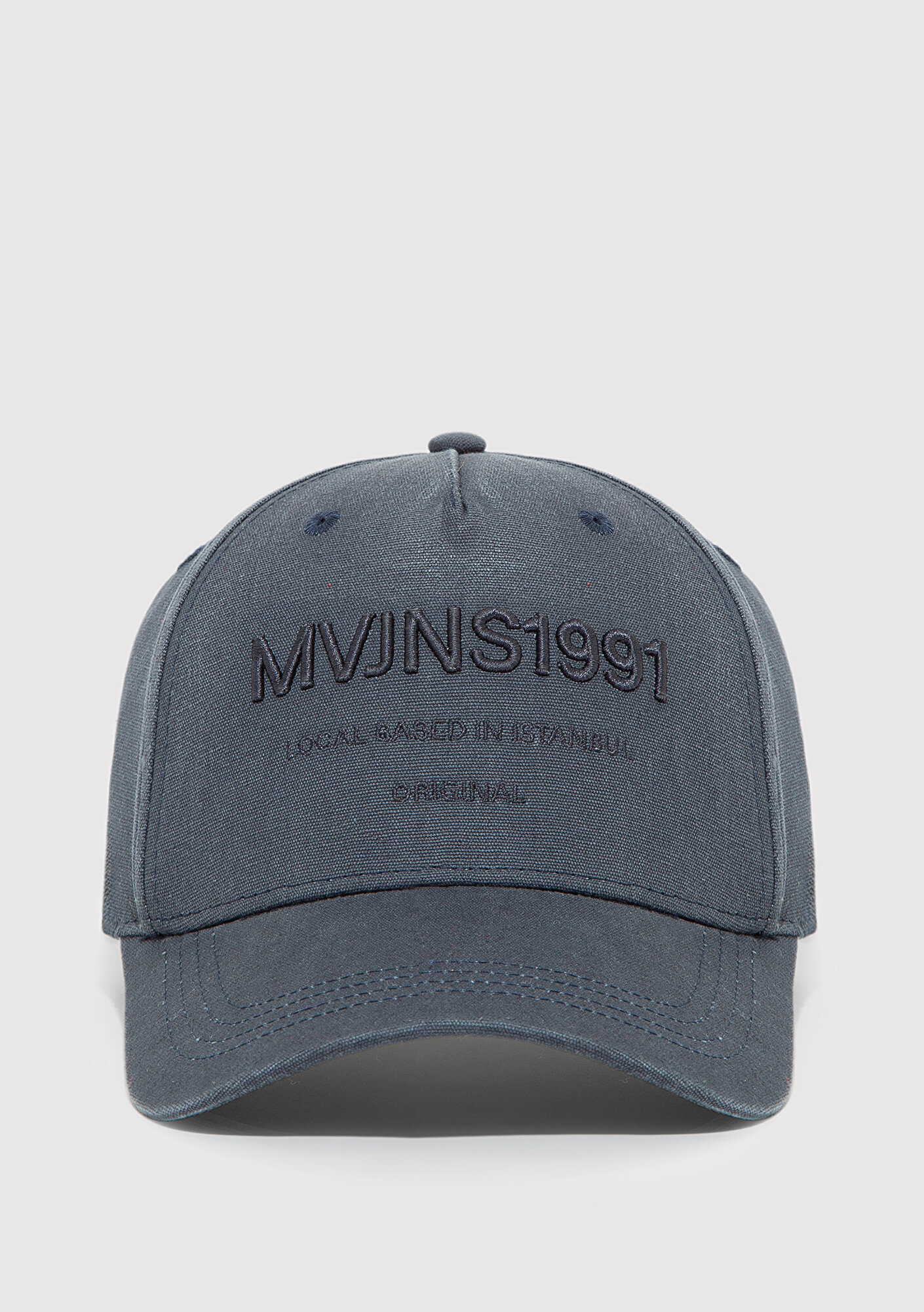  Mavi Nakışlı Lacivert Şapka 0911807-70500