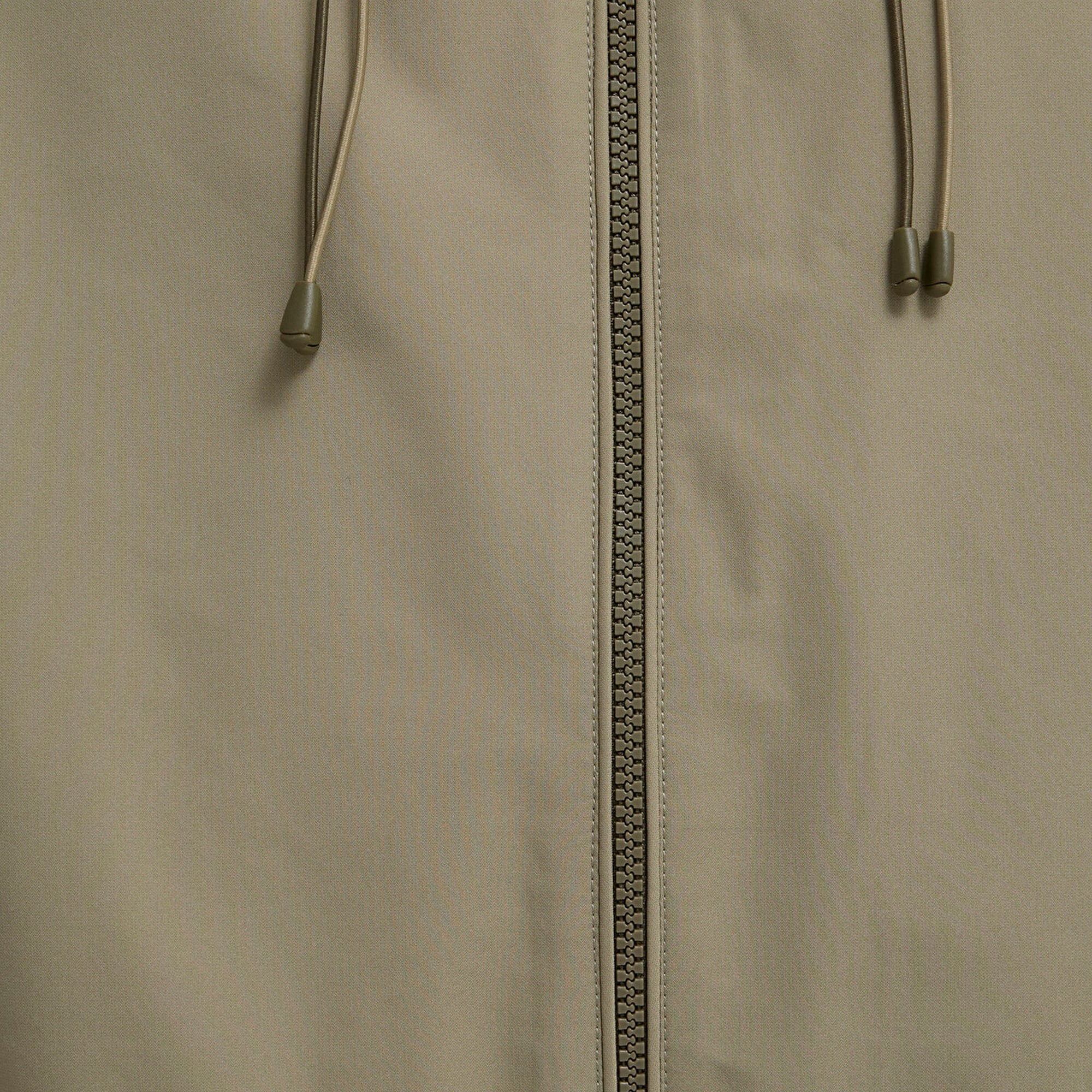 Mavi Kapüşonlu Bej Ceket Loose Fit / Bol Rahat Kesim 0110818-86749