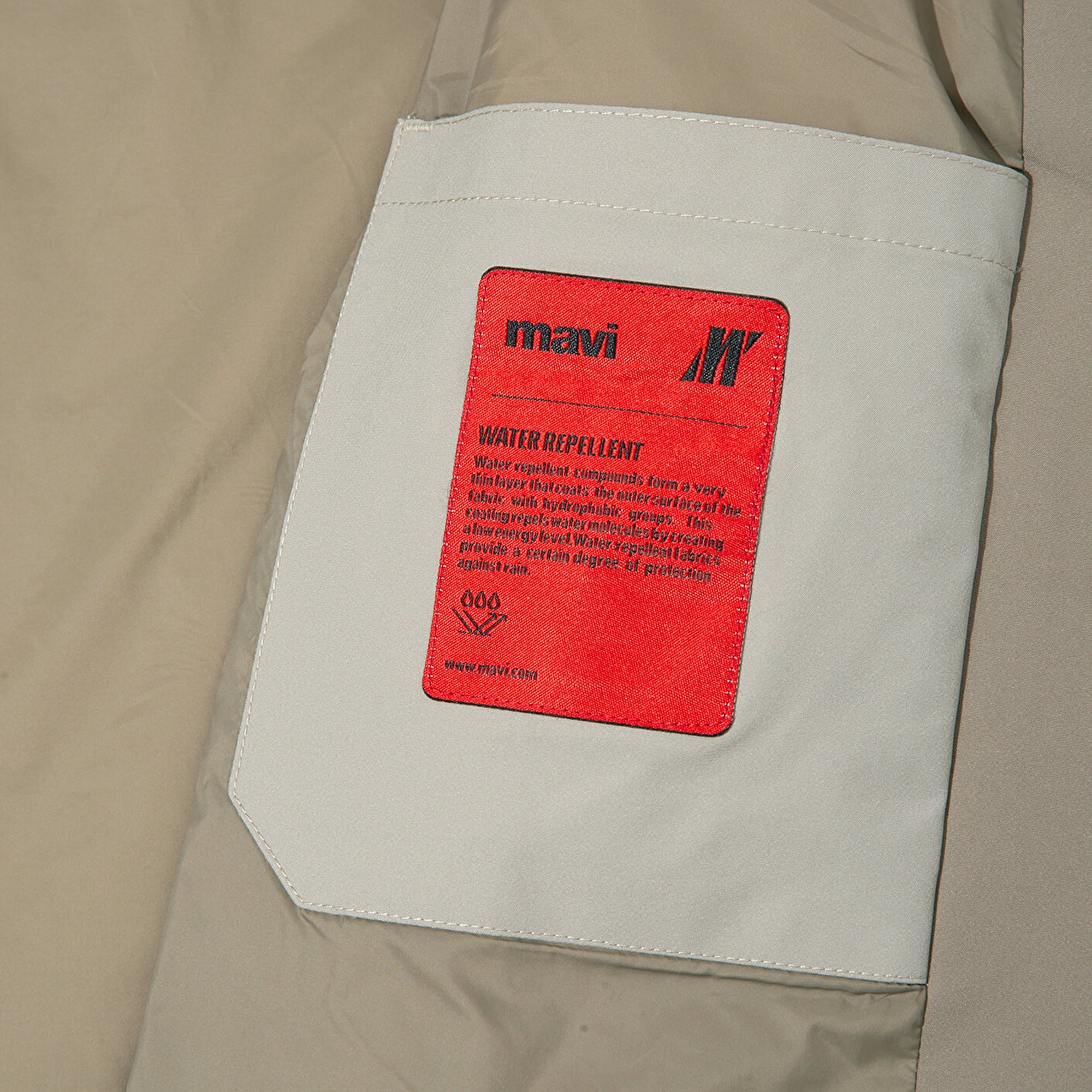 Mavi Su İtici Kapüşonlu Antrasit Ceket Loose Fit / Bol Rahat Kesim 0110792-70154