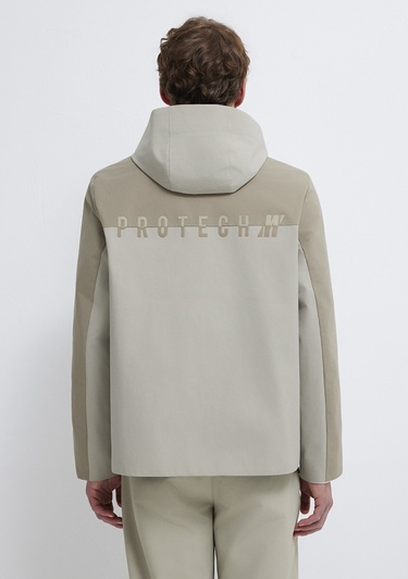  Mavi Su İtici Kapüşonlu Antrasit Ceket Loose Fit / Bol Rahat Kesim 0110792-70154