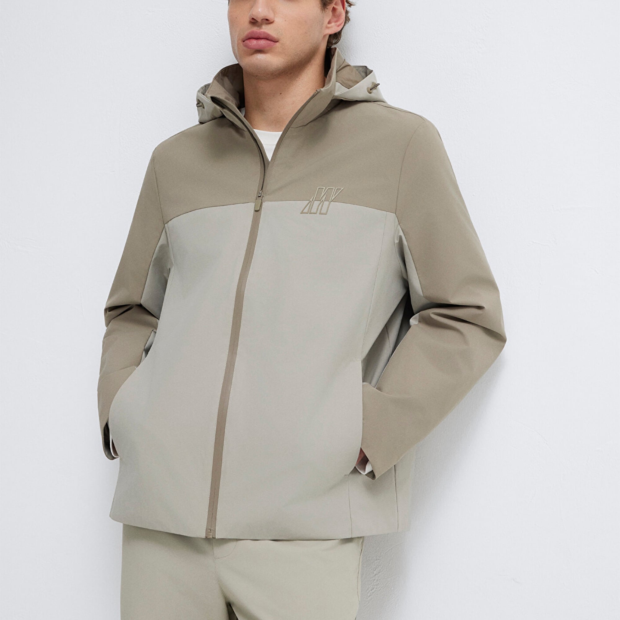 Mavi Su İtici Kapüşonlu Antrasit Ceket Loose Fit / Bol Rahat Kesim 0110792-70154