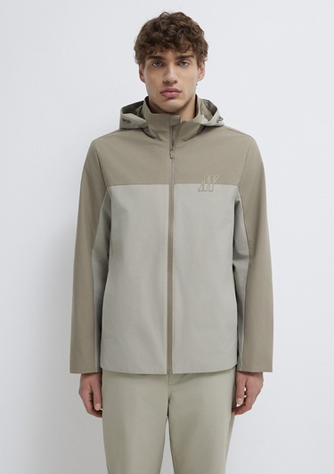  Mavi Su İtici Kapüşonlu Antrasit Ceket Loose Fit / Bol Rahat Kesim 0110792-70154