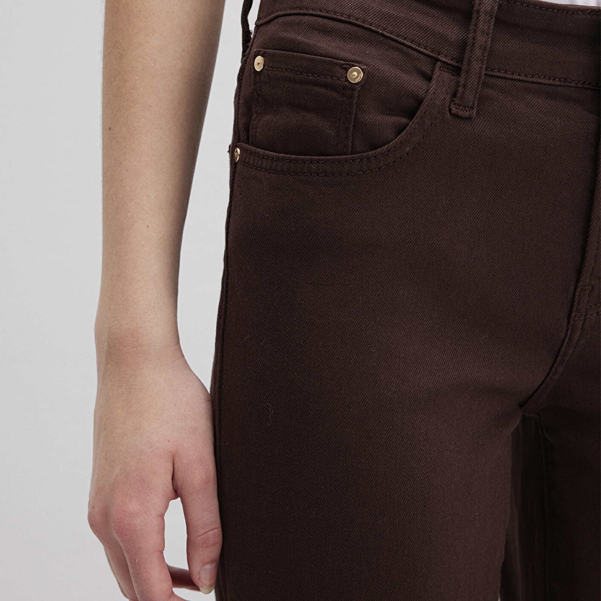 Mavi Molly Kahverengi Gabardin Pantolon 1013691199