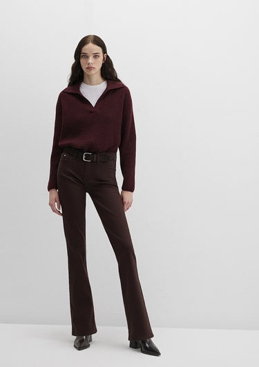  Mavi Molly Kahverengi Gabardin Pantolon 1013691199